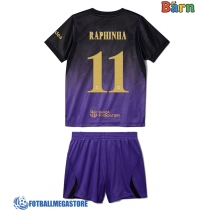 Fotballdrakt Barn Barcelona Raphinha Belloli #11 Bortedraktsett 2026-27 Kortermet (+ Korte bukser)
